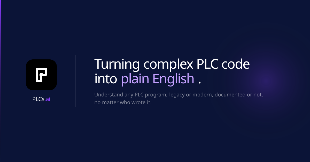 PLCs.ai — AI Purpose-Built for PLC Engineers | PLCs.ai